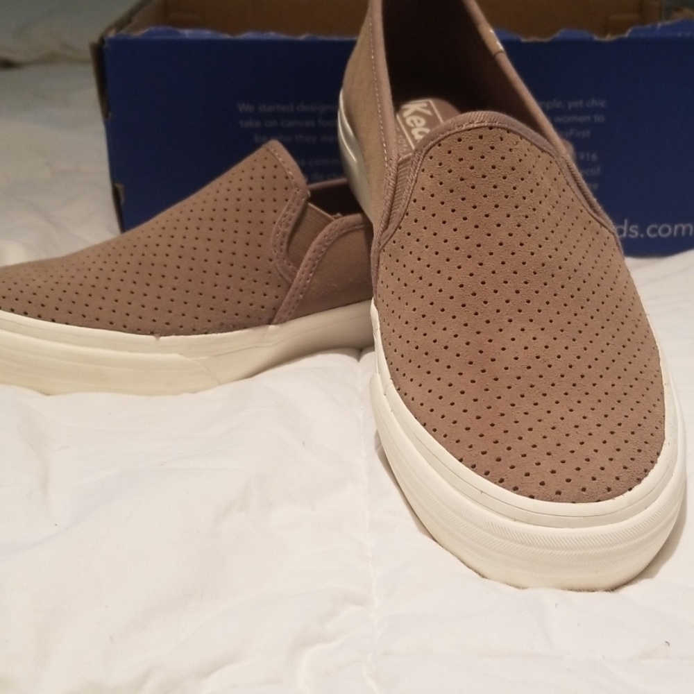 KEDS taupe slide on